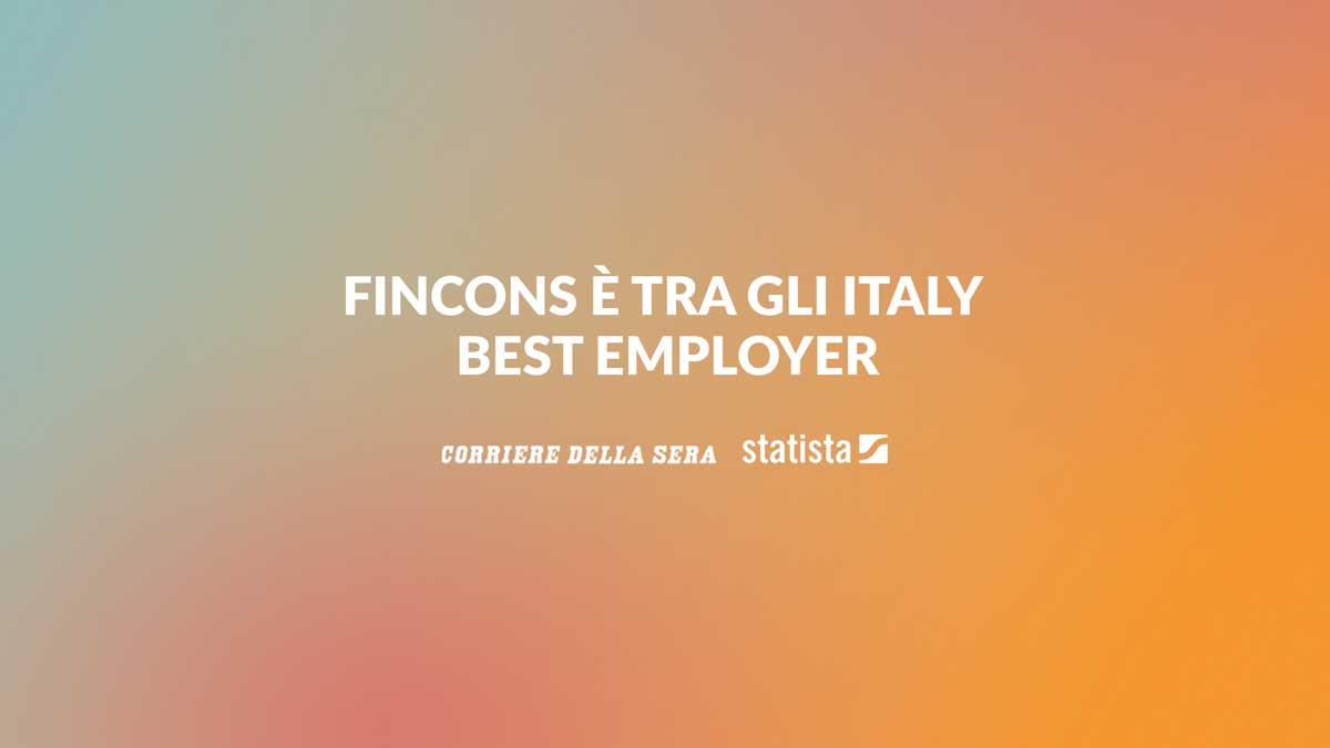 Fincons è tra le migliori aziende in cui lavorare secondo Il Corriere della Sera e Statista