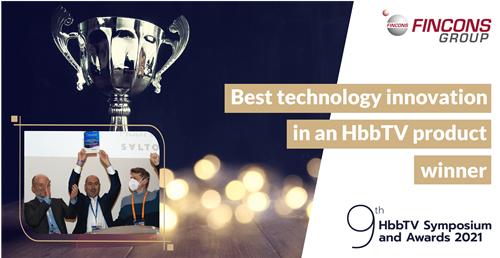 A Fincons l’Award "Migliore innovazione tecnologica in un prodotto HbbTV"